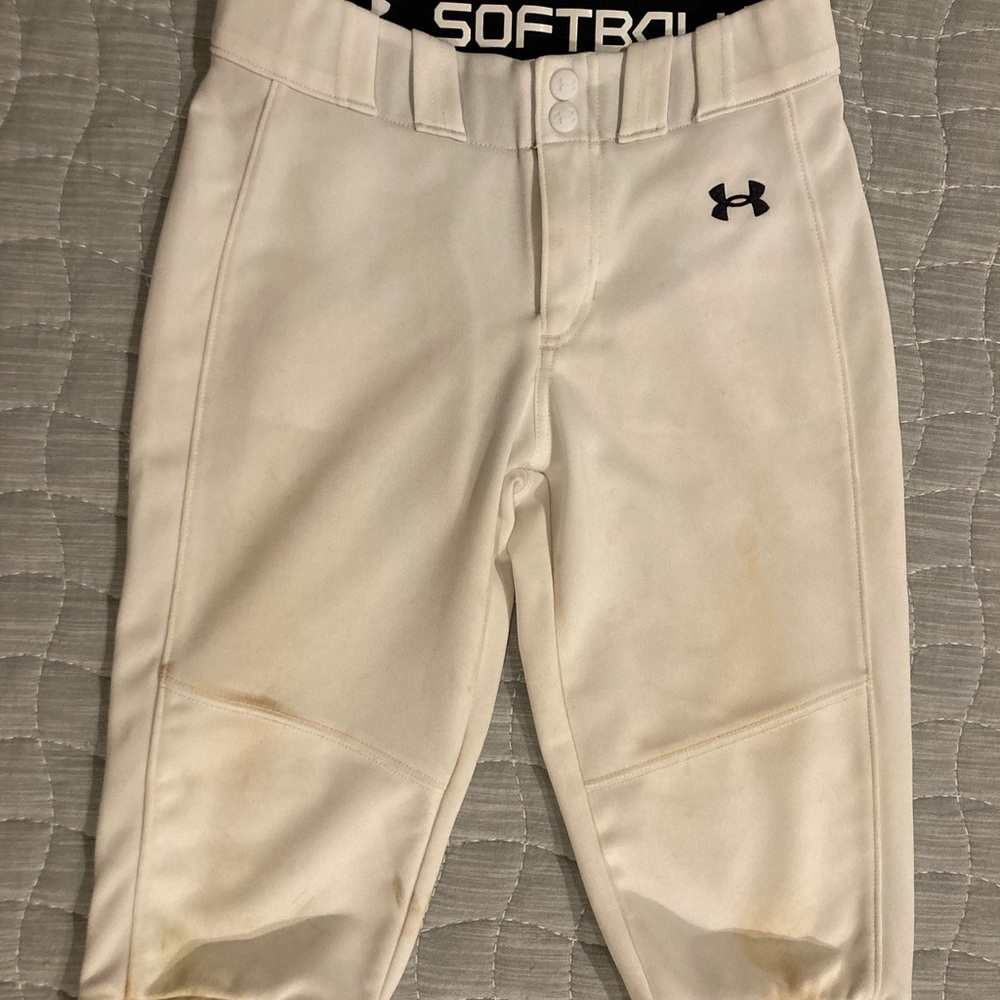 Under Armour Kids White Athletic Pants